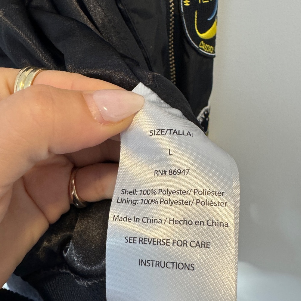 NASA patch black bomber jacket - Picture 7 of 7